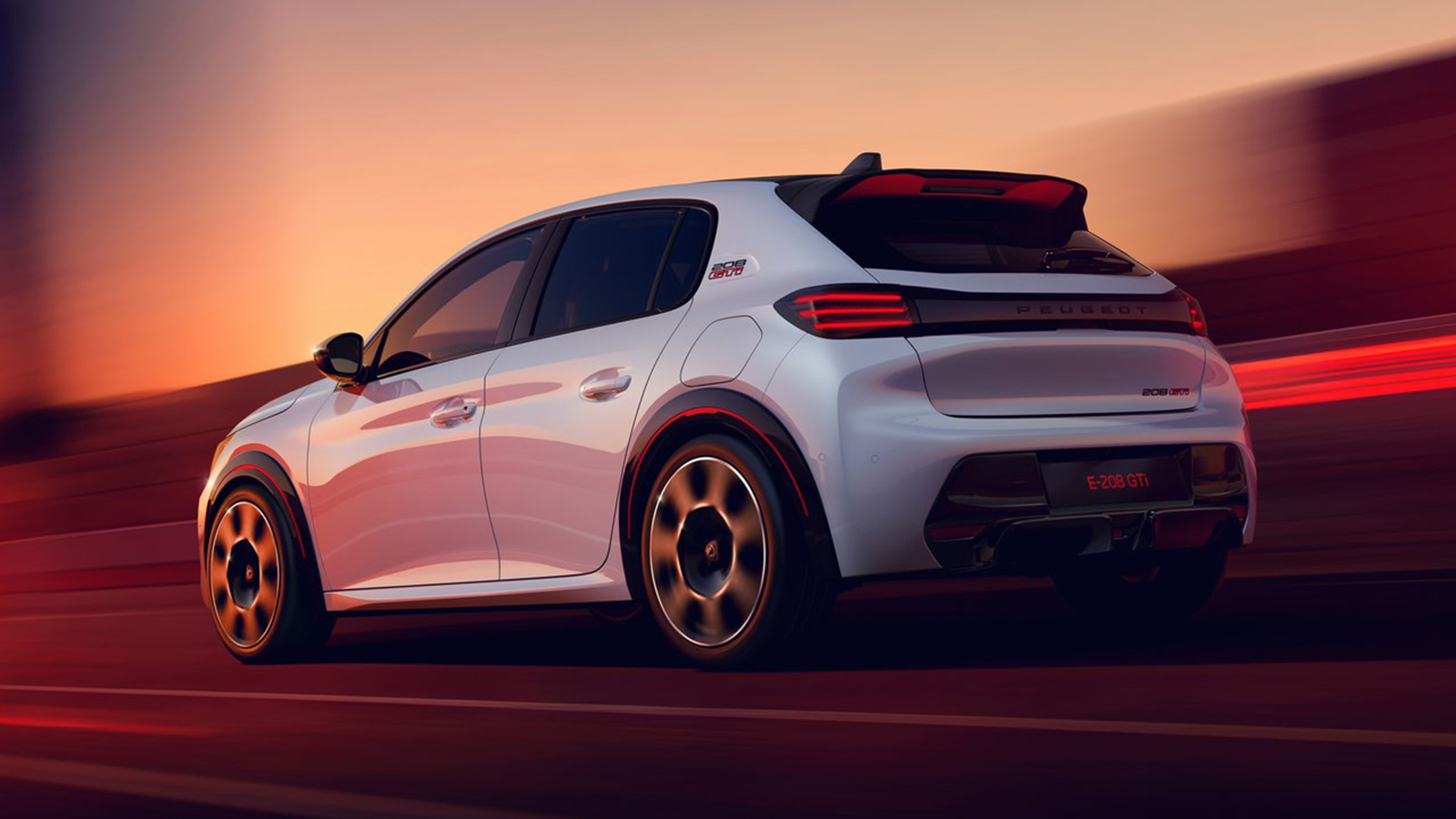 Tο νέο Peugeot e-208 GTi εξοπλίζεται με ένα ηλεκτρικό κινητήρα στο μπροστινό μέρος, ο οποίος προσφέρει 281 άλογα και 345 Nm ροπής. 